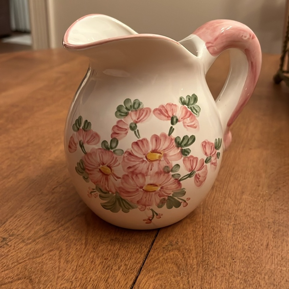 Vintage earthenware bowl and pitcher great for a bathroom or guest room decor - Picture 3 of 5